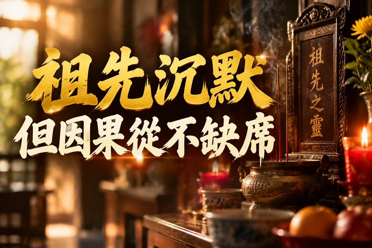 祖先牌位會影響子孫運勢嗎？2026 流年 3 個關鍵訊號，第 2 個最多人忽略