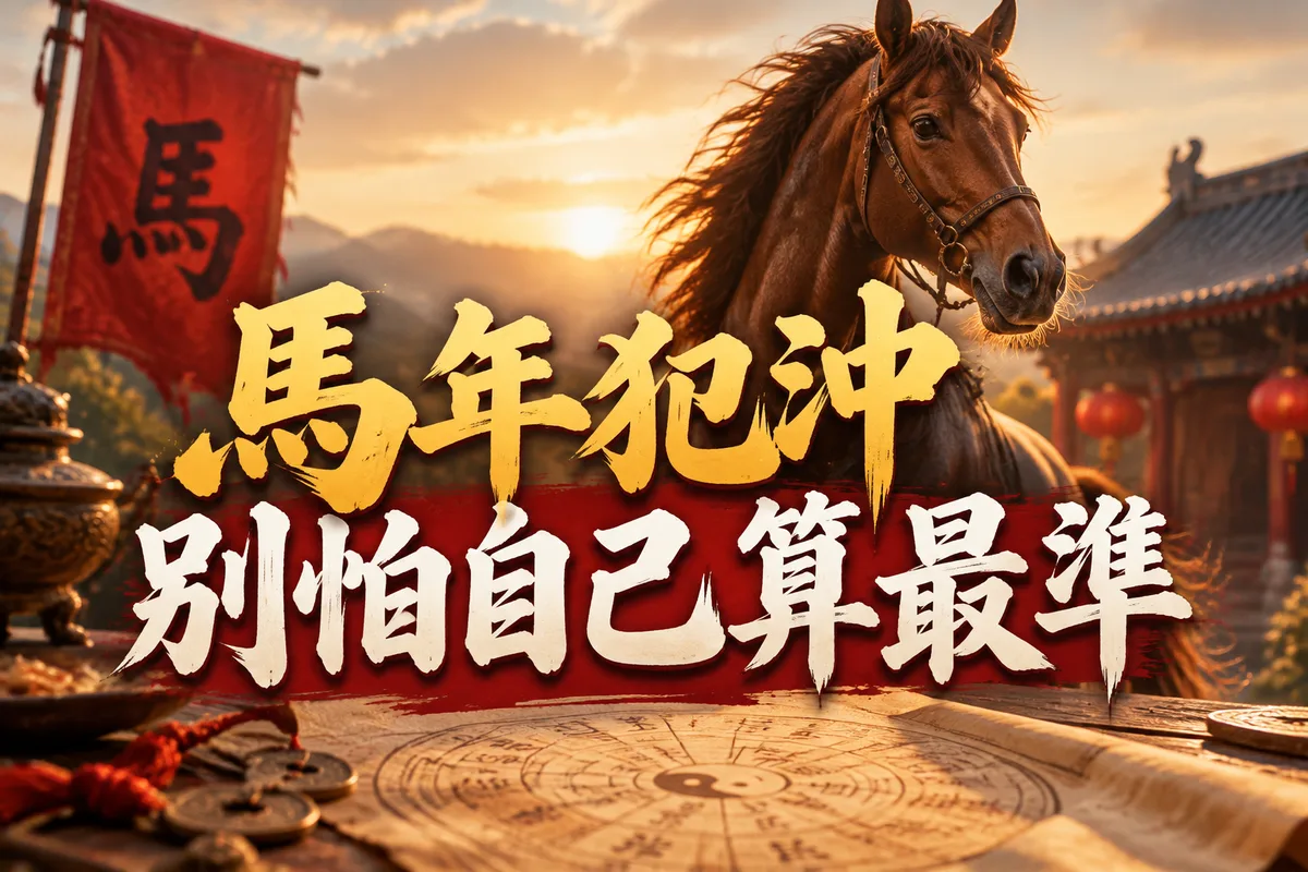 2026 犯太歲怎麼算？屬馬、屬鼠、屬牛、屬兔必看：3 步驟自己查，第 2 步最多人算錯