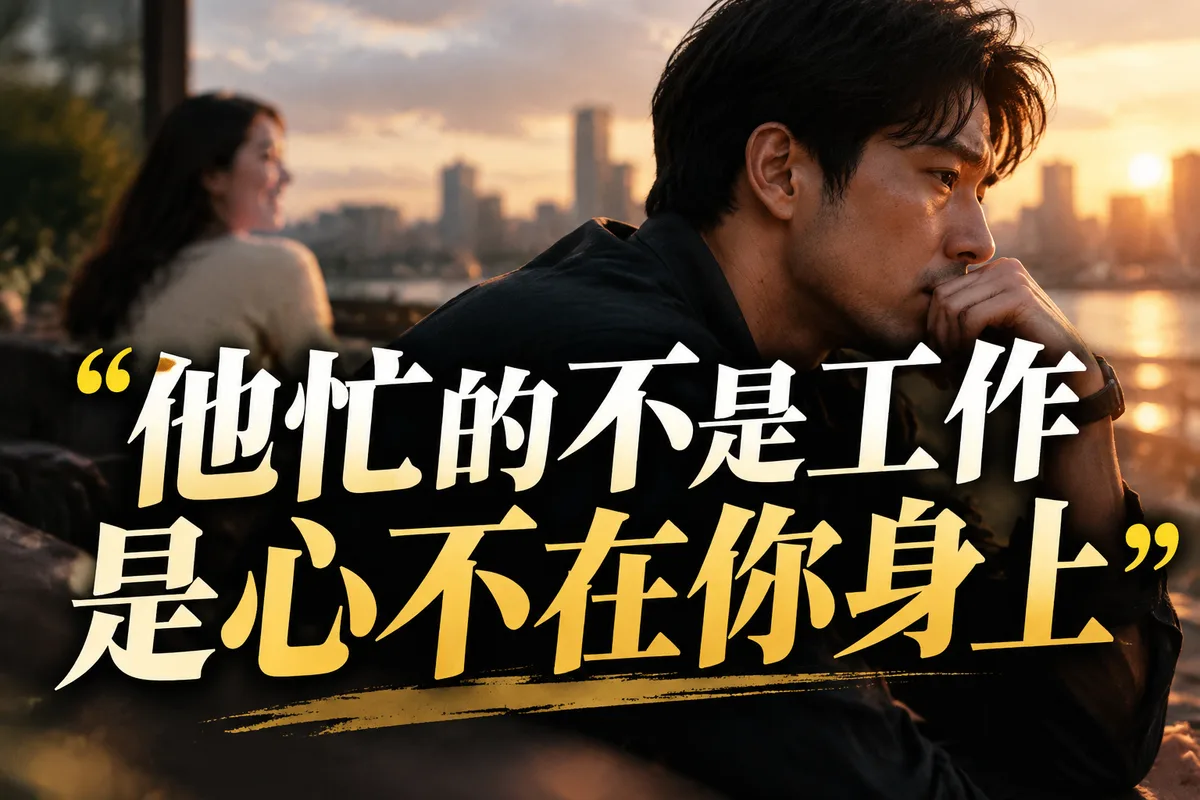 男人精神出軌原因：2026 流年 3 個情緒空窗期，第 2 個最容易被誤會成「他只是太忙」