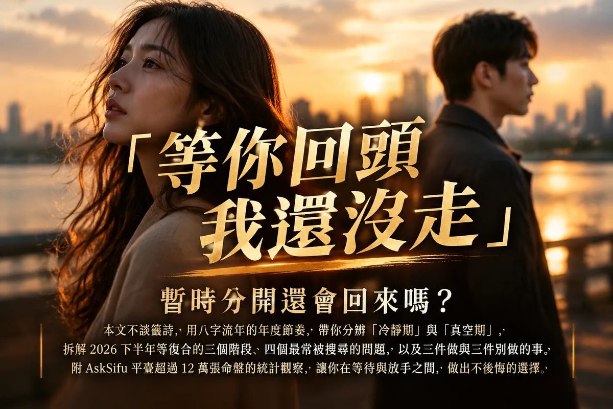 暫時分開還會回來嗎？2026 下半年等復合的 3 個節奏，第 2 階段最多人走錯
