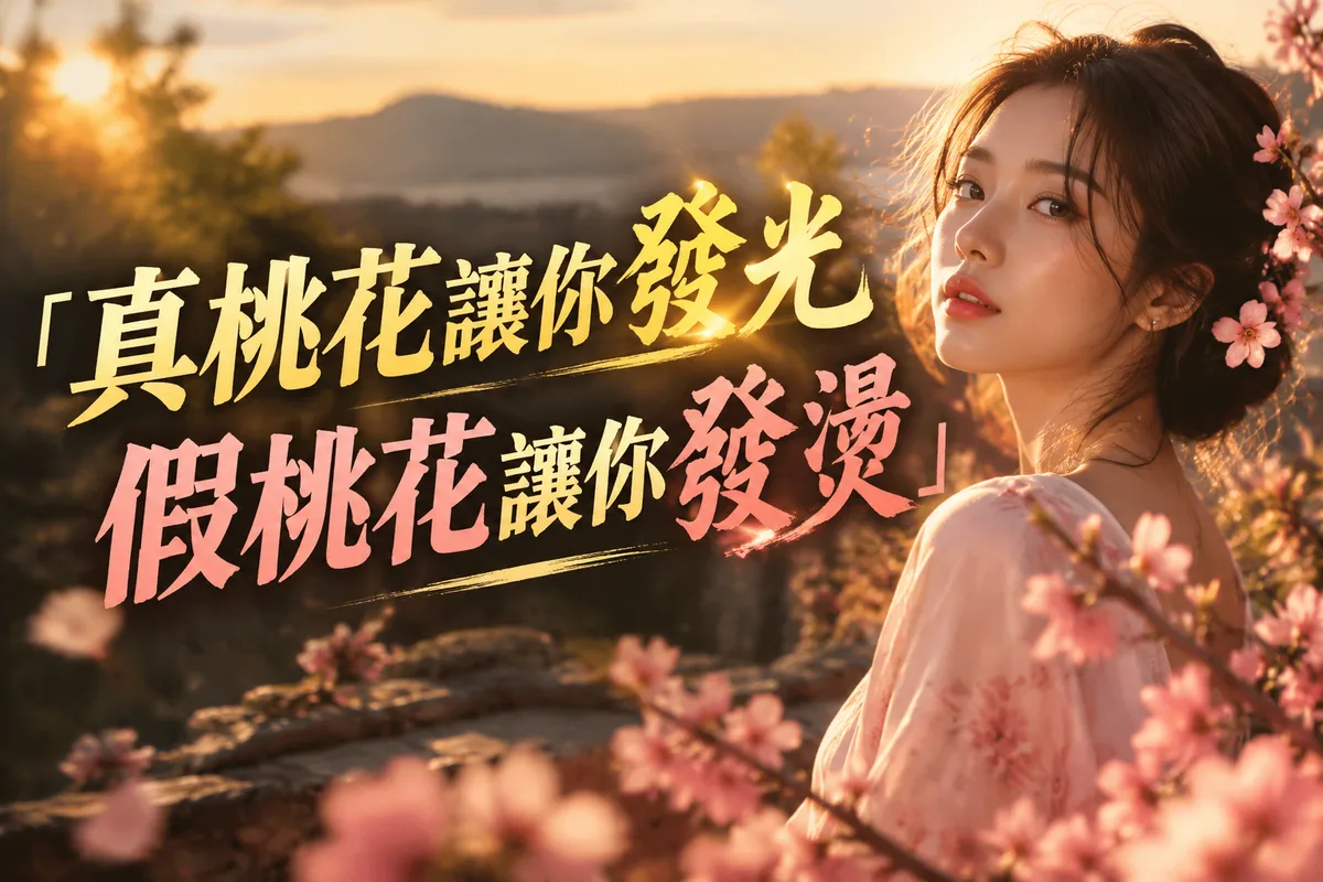 八字桃花怎麼看？2026 流年 3 種真桃花與 3 種消耗型桃花，第 2 種最常被誤認