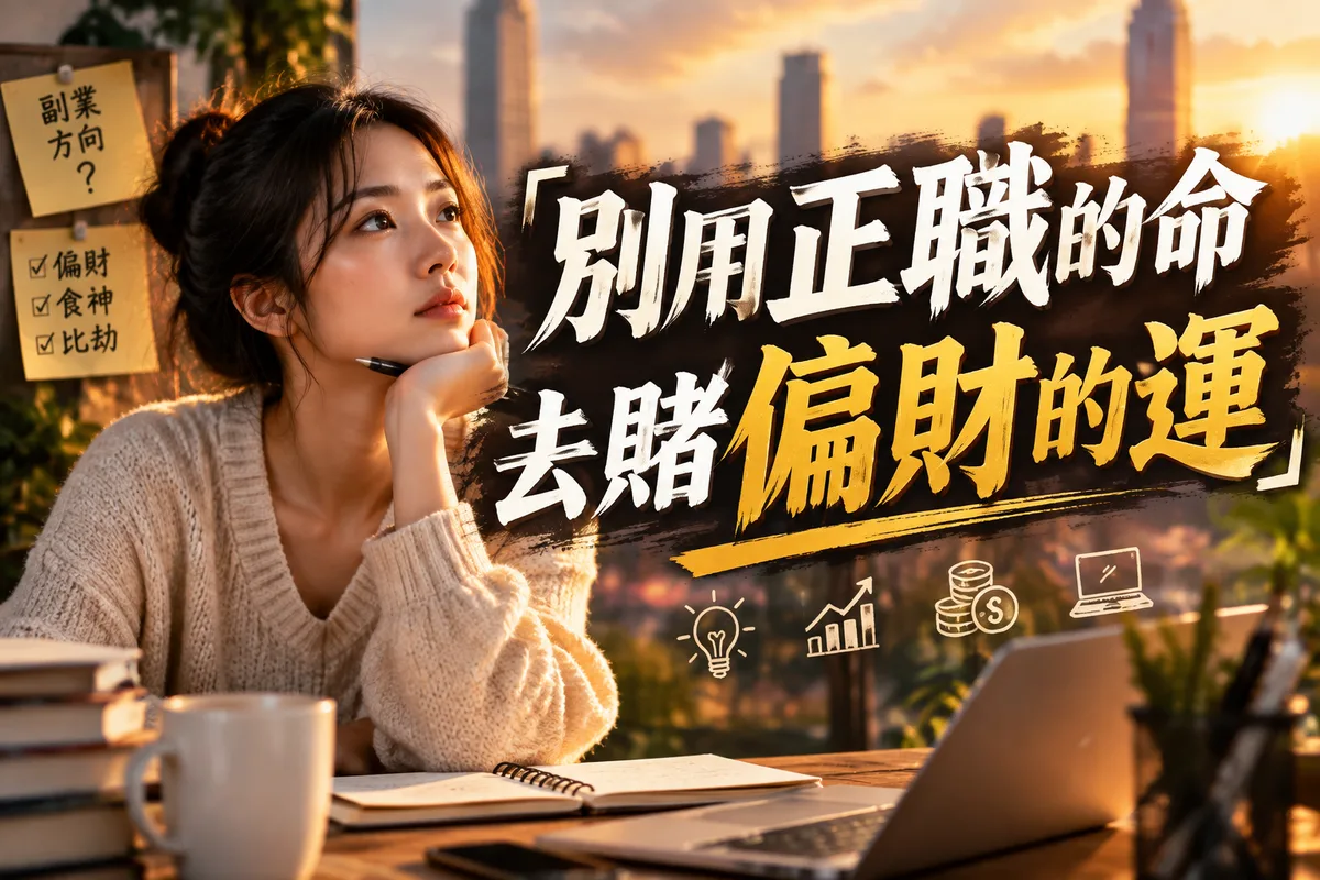 適合做什麼副業？2026 偏財、食神、比劫三種人最常選錯的路，第 3 種最容易被低估