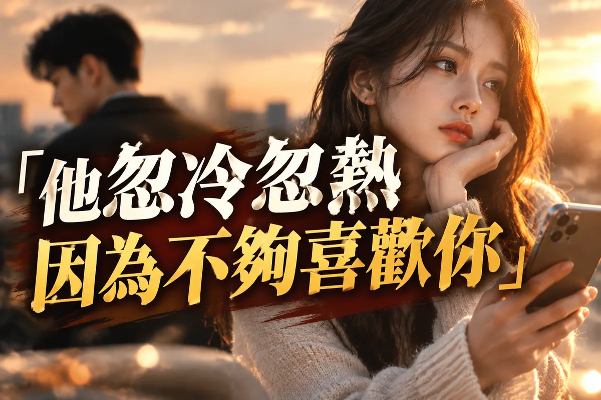 2026 流年如何判斷他喜歡我？遇到忽冷忽熱的人：3 種成因＋該不該等下去