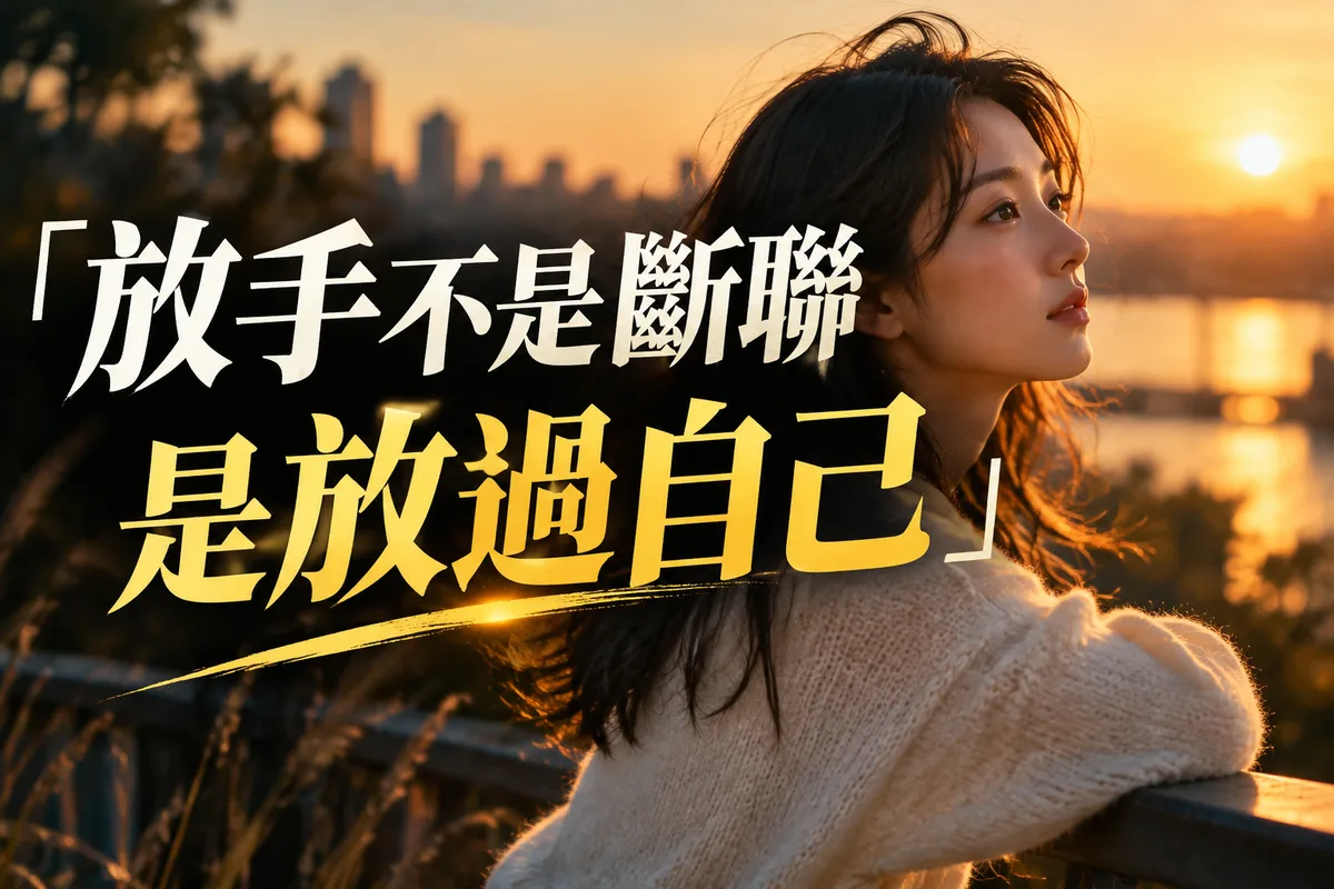如何放手一段感情？2026 流年別急著斷聯：3 種放手路線對比，選錯多痛半年