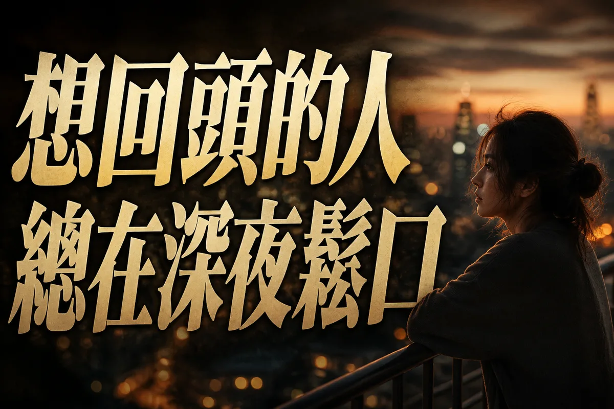 提分手的人會想復合嗎？2026 流年給 30 世代的答案：想回頭的人，多半在這 3 個時刻鬆口