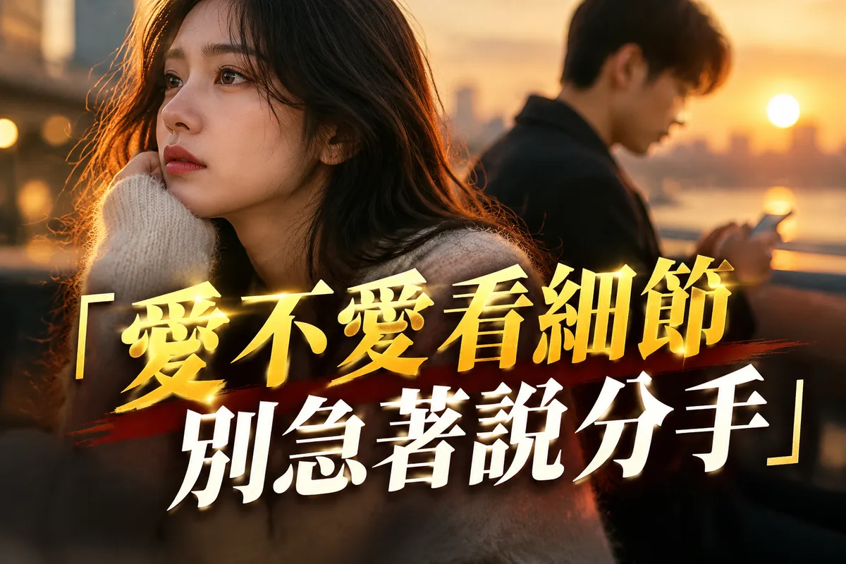 怎麼判斷一個人愛不愛你？2026 流年感情降溫，別急著分手，先看這 4 件事