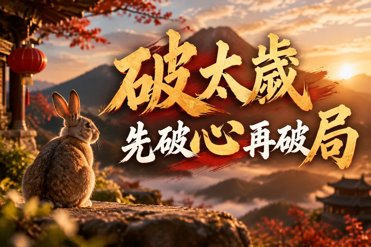 破太歲如何化解2026？屬兔必看5個方法，第3個最多人忽略