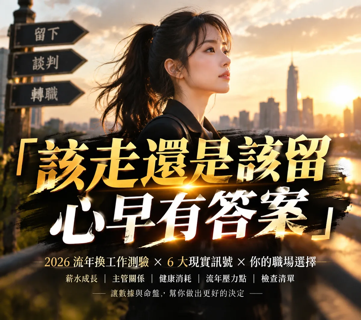 2026 流年換工作測驗：6 個訊號判斷該不該走，第 3 個最多人忽略