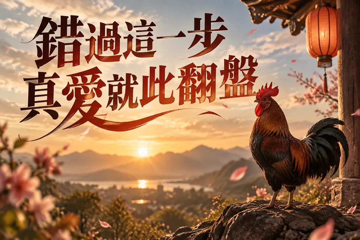屬雞 2026 8月感情運大翻身：3個轉運時間點，第2個最多人錯過