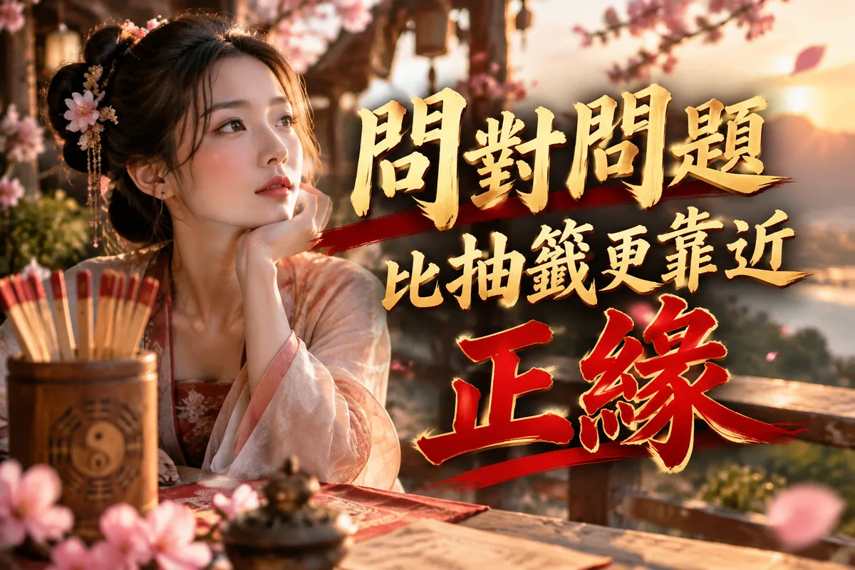 25-35 歲桃花運占卜準嗎？2026 流年問對 3 個問題，比反覆抽籤更能看清正緣