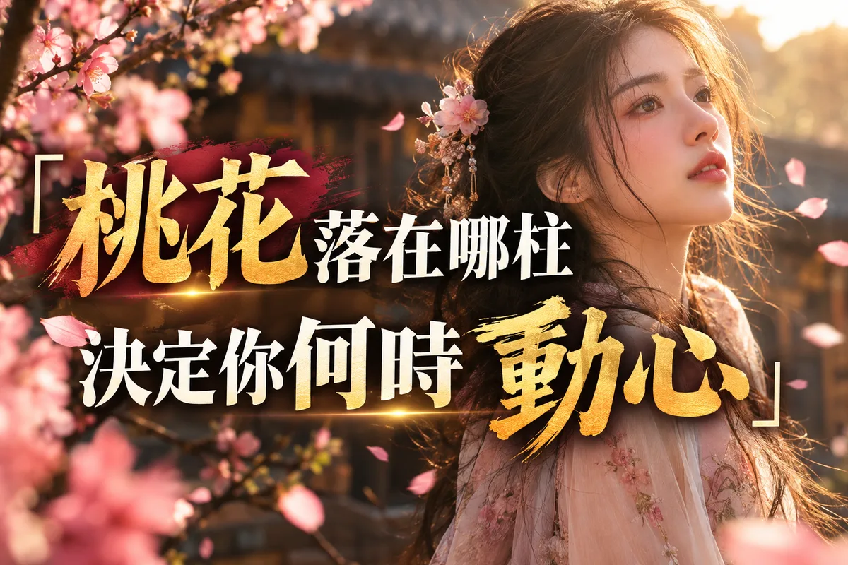 25-35 歲 2026 八字查桃花：桃花落在四柱哪一柱，決定你的正緣節奏，5 種命盤類型你是哪一種？