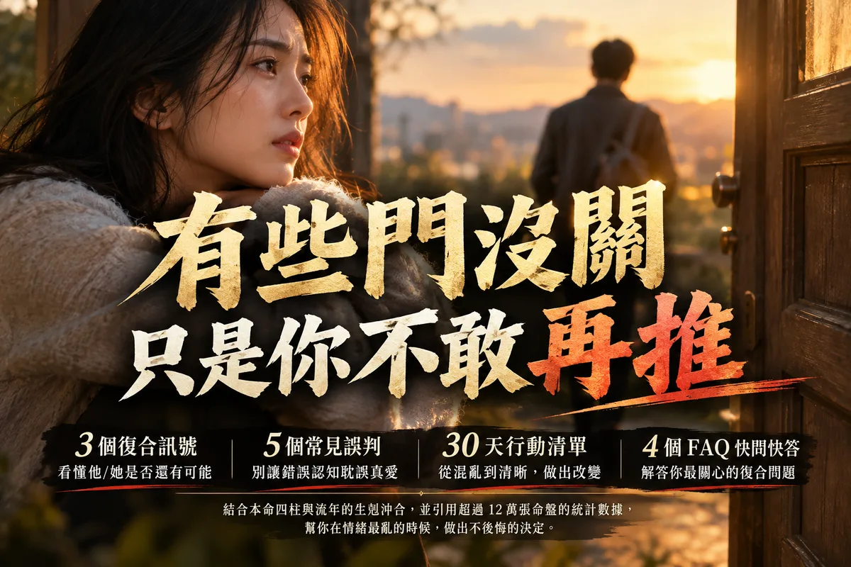 28–38 歲 2026 最近感情運勢怎麼看？有沒有復合機會：3 個流年訊號，第 2 個最多人看錯
