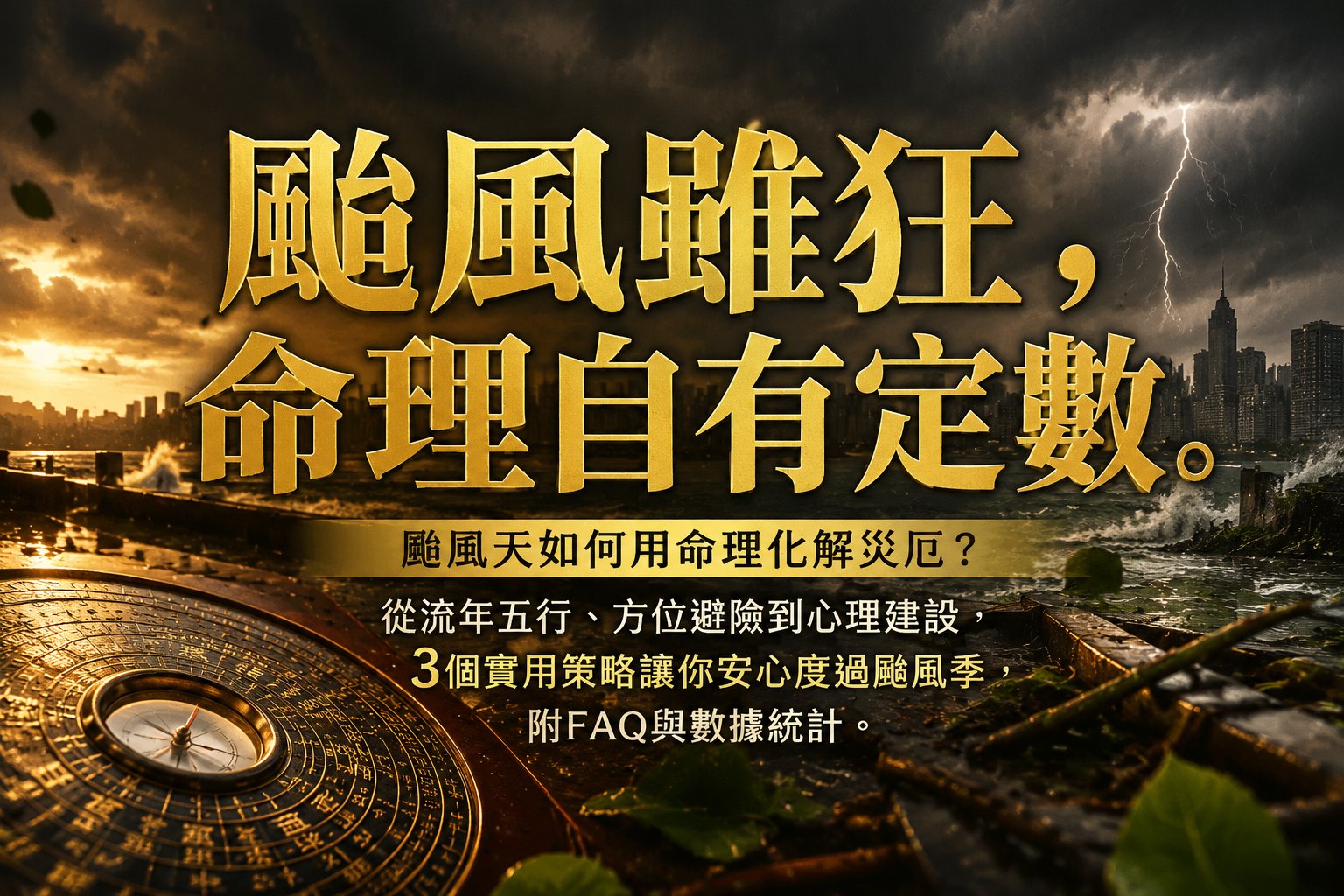颱風天如何用命理化解災厄？流年3個關鍵提醒，第2個很多人忽略