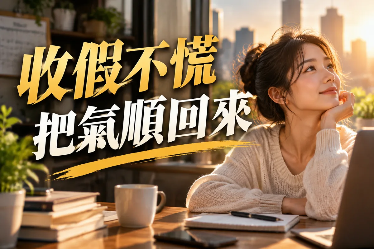 國慶連假收假後運勢怎麼調回來？3 個開工調氣動作，第 2 個最多人忽略