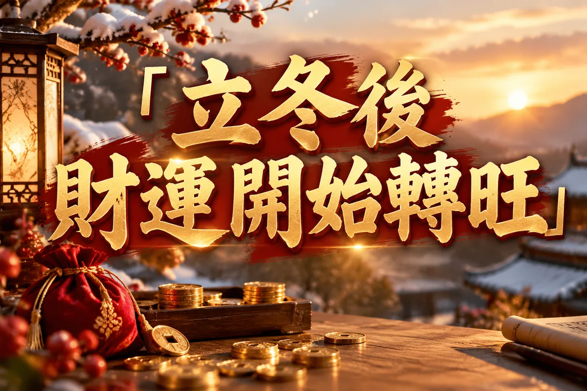 立冬後財運怎麼看？哪些人開始轉旺：3 類人年底前最有感，第 2 類常被自己耽誤