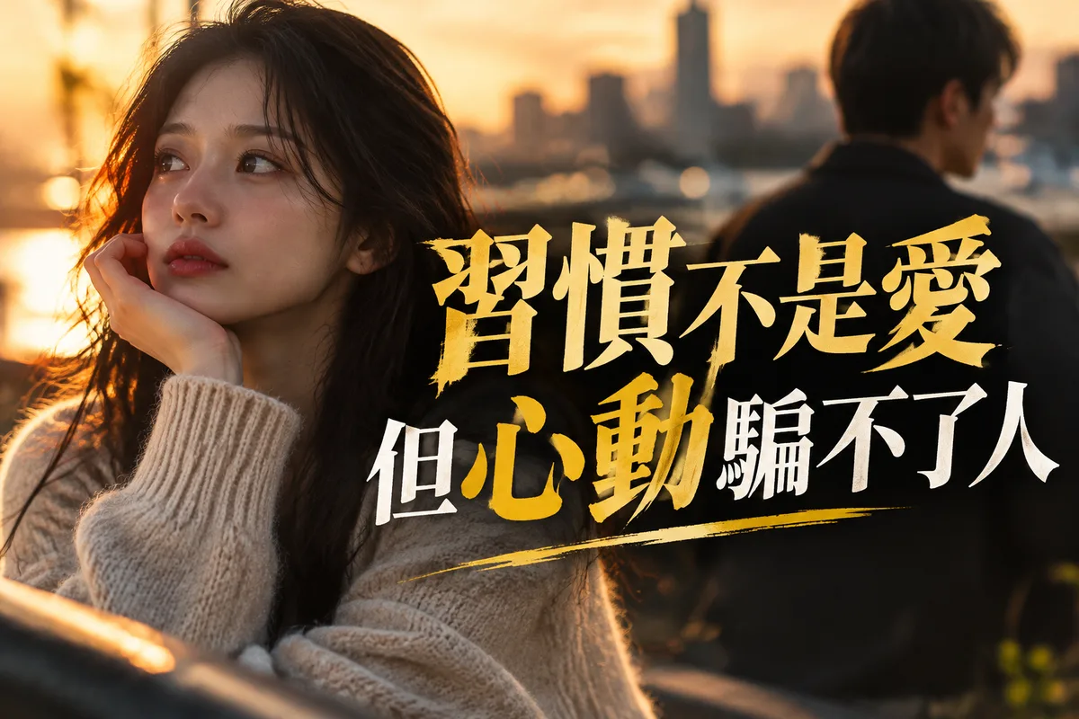 交往3年以上必看：2026流年如何判斷自己還愛不愛一個人？先分清「習慣」與「心動」的4個差別