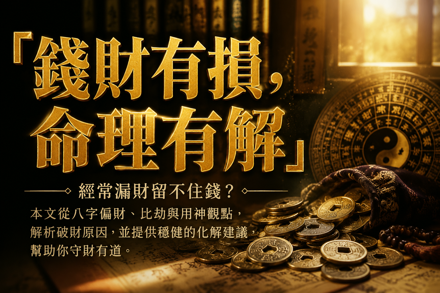 破財怎麼化解？從命理看3個常見原因與實際改善方法