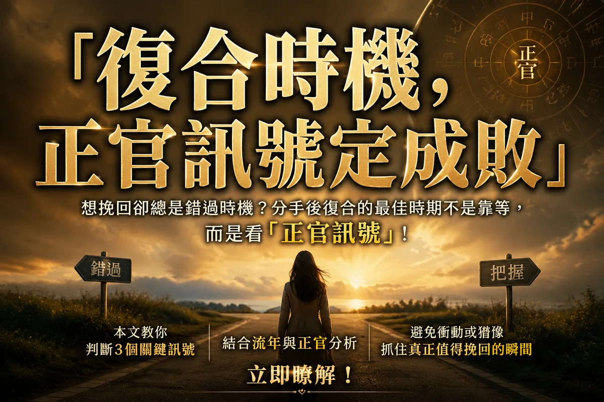 分手後復合的最佳時期：出現這3個正官訊號再出手，挽回成功率最高