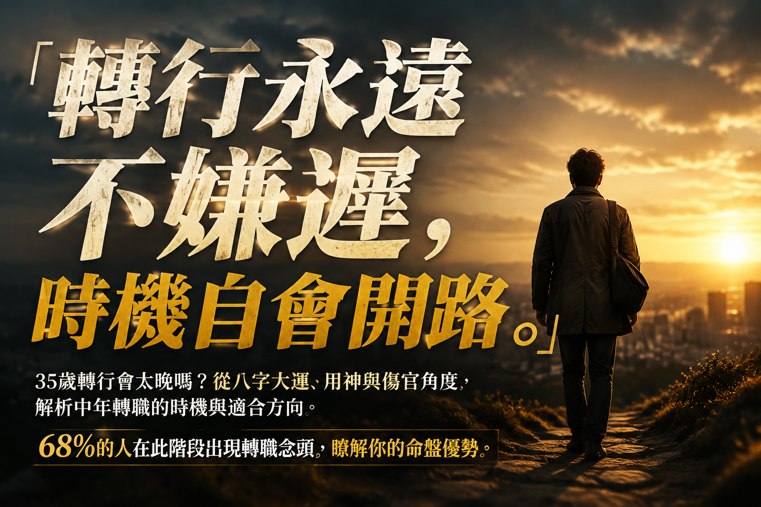 35歲轉行會太晚嗎？命理師曝3個關鍵訊號：第2種人其實越晚越吃香