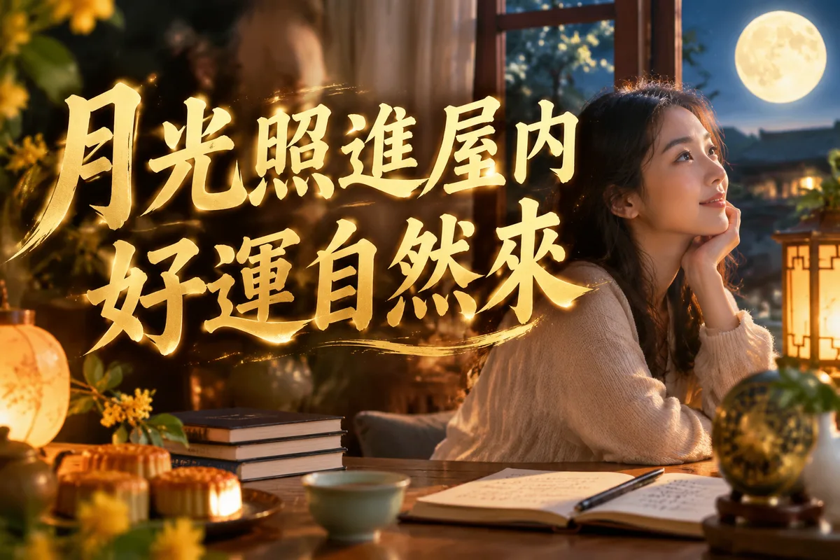 中秋節轉運方法自己怎麼做？農曆八月在家就能做的 5 個步驟，第 3 個最多人忽略
