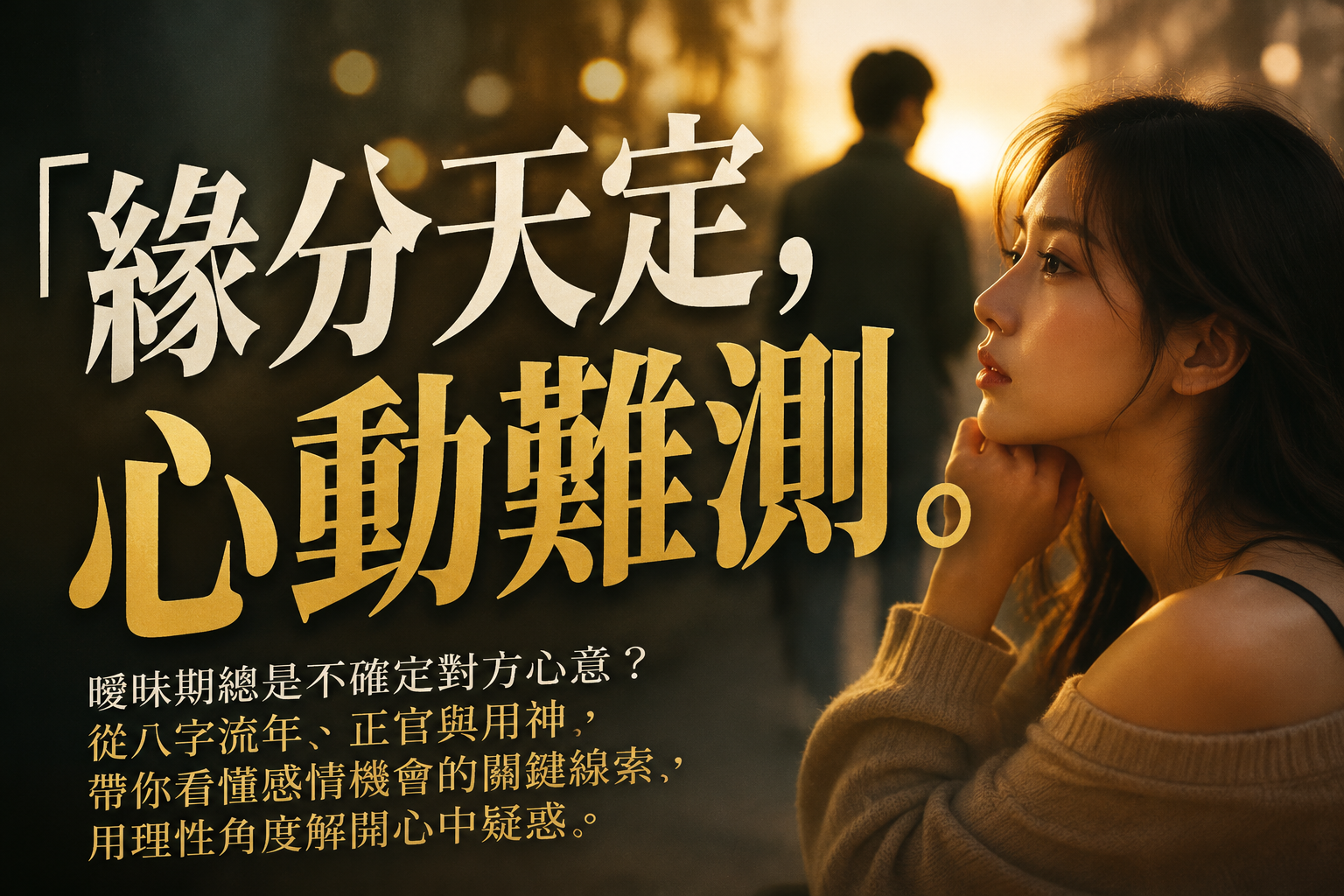曖昧對象會在一起嗎？從八字流年、正官與用神看感情發展