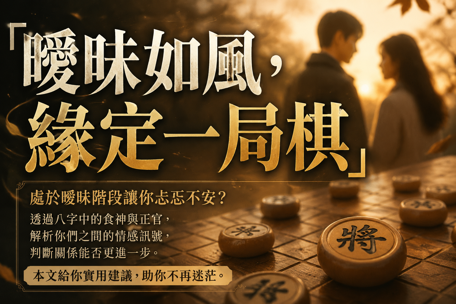 曖昧會不會在一起？從八字食神與正官看你們的緣分走向